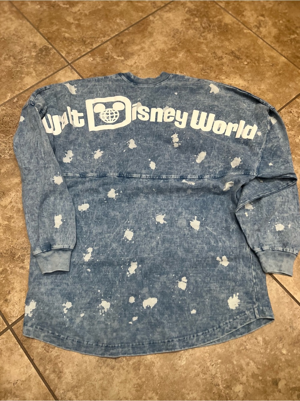 Disney Kids Acid-Wash Blue Long-Sleeve Jean Jacket Pullover